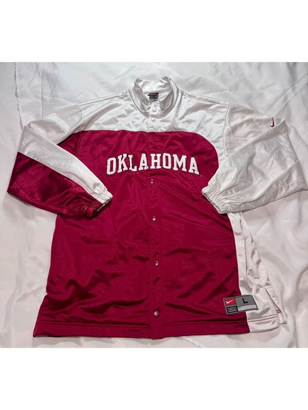 Vintage Nike Oklahoma Sooners Warm Up Jacket Size L
